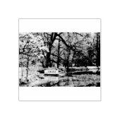 Romatisch meer 	rubberstempel (Afrduk)