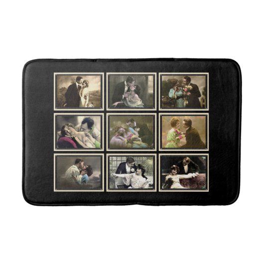 Romatische koppels gekleurd Bath Mat (Voorkant)