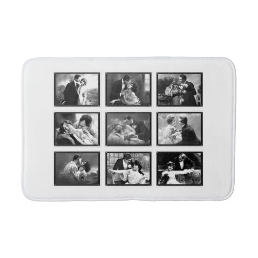  Romatische koppels Zwart-wit Bad Mat (Voorkant)