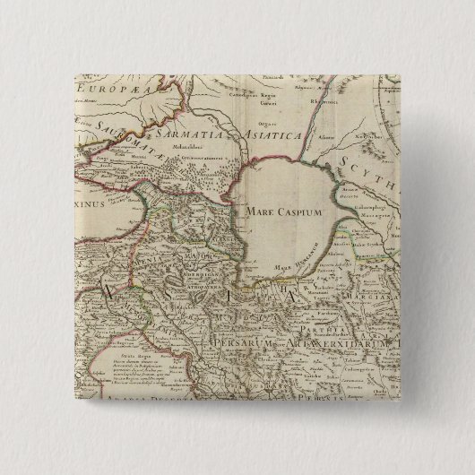 Rome 4 vierkante button 5,1 cm (Voorkant)