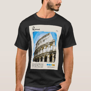 Rome Aquarel Reizen T-shirt