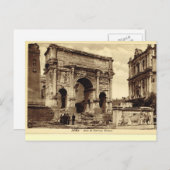 Rome, Arch van Septimus Severus Briefkaart (Voorkant / Achterkant)