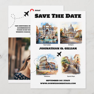 Rome bestemming bruiloft toeristische attracties f save the date