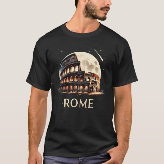 Rome bij nacht t-shirt (Voorkant)