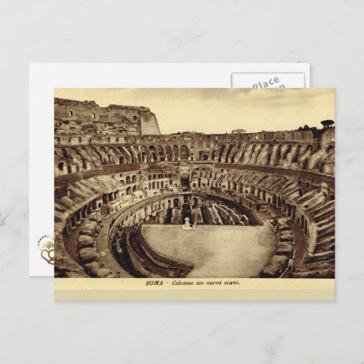 Rome, binnen het Colosseum Briefkaart (Voorkant / Achterkant)