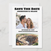 Rome bruiloft bestemming koppels foto save the date (Voorkant)