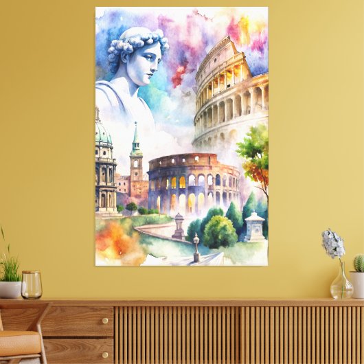 Rome Canvas Afdruk (Insitu (Woonkamer))