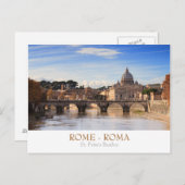 Rome - Carte postale de la basilique Saint-Pierre  (Devant / Derrière)