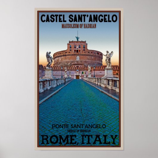Rome - Castel Sant'Angelo Poster (Voorkant)
