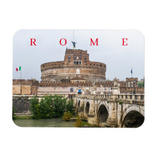 Rome Castel Sant'Angelo uitzicht koelkastmagneet Magneet