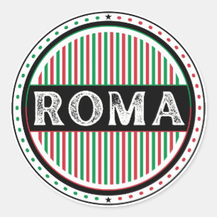 Rome City Pride Embleem – Italiaanse identiteit Ronde Sticker