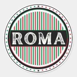 Rome City Pride Emblem – Italian Identity Ronde Sticker