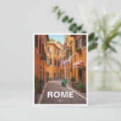 Rome Cobblestone street Italië Briefkaart (Staand voorkant)