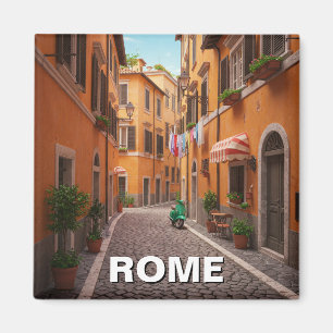 Rome Cobblestone street Italië Magneet