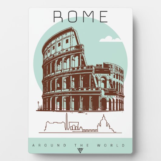 Rome coliseum fotoplaat (voorkant)