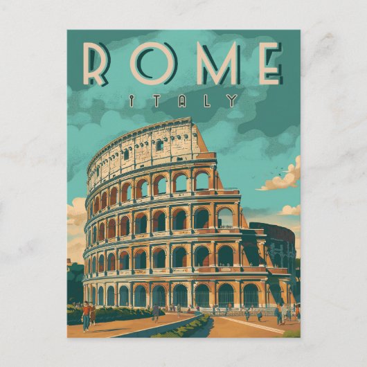 Rome Colosseum Briefkaart (Voorkant)