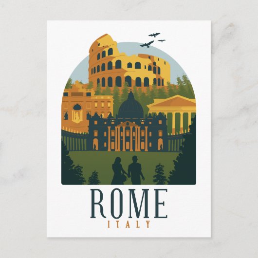 Rome Colosseum  Briefkaart (Voorkant)
