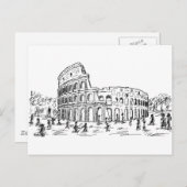 rome colosseum briefkaart (Voorkant / Achterkant)