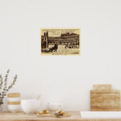Rome Colosseum, christenen en leeuwen Poster (Keuken)