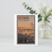 Rome - Colosseum en de maan Briefkaart (Staand voorkant)