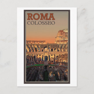 Rome - Colosseum en de maan Briefkaart