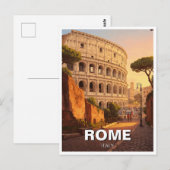 Rome Colosseum Italië Briefkaart (Voorkant / Achterkant)