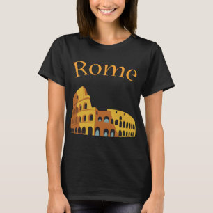 Rome Colosseum Italië Retro Reis T-Shirt