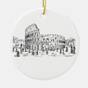 rome colosseum keramisch ornament