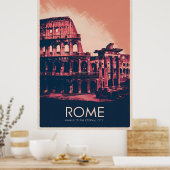 Rome – Colosseum & Ruïnes Poster (Keuken)