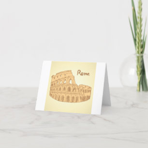Rome Colosseum Schets Bedankkaart