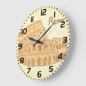 Rome Colosseum Schets Grote Klok (Hoek)