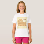 Rome Colosseum Schets T-shirt (Voorkant volledig)
