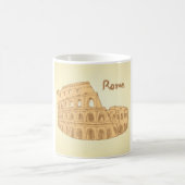 Rome Colosseum Sketch Coffee Mok (Center)