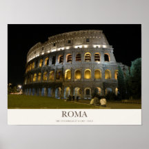 Rome Colosseum Verlicht 's Nachts