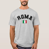 Rome Distressed Athletic Typography Een Italiaanse T-shirt (Voorkant)