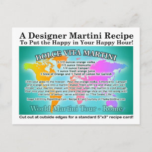 Rome Dolce Vita World Tour Martini Recette Carte