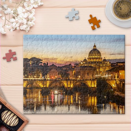 Rome door Night Vaticaan Puzzle Legpuzzel