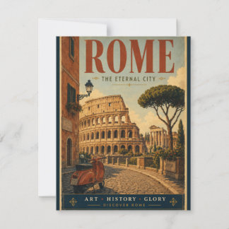 Rome Eeuwige Stad Reisposter Notitiekaartje