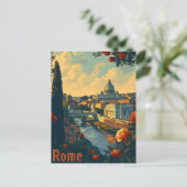 Rome éternelle : Carte postale ancienne (Debout devant)
