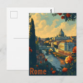 Rome éternelle : Carte postale vintage (Devant / Derrière)