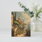 Rome éternelle : Carte postale vintage (Debout devant)