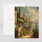 Rome éternelle : Carte postale vintage (Devant / Derrière)