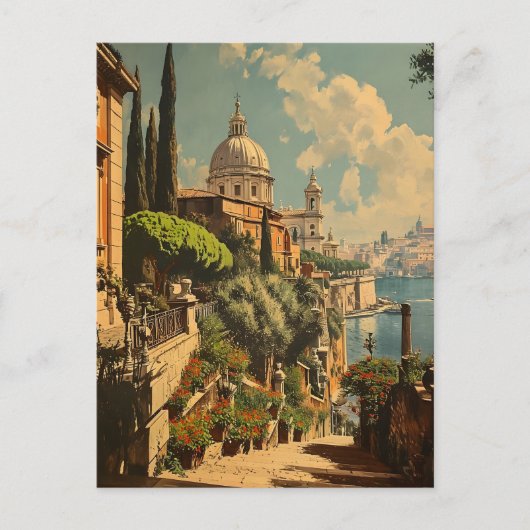 Rome éternelle : Carte postale vintage (Devant)