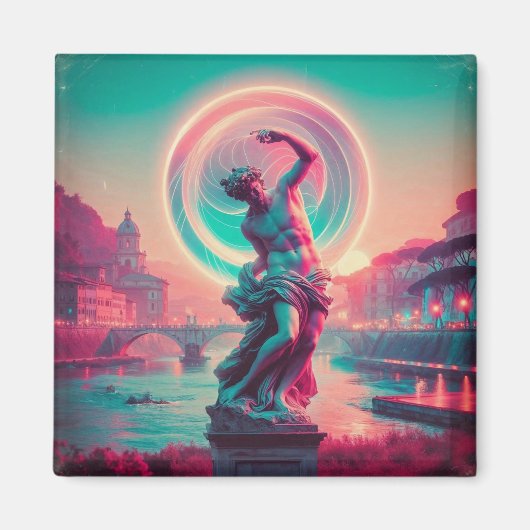 Rome | Ethereal Dreamy Urban Vaporwave Retrowave Magneet (Voorkant)