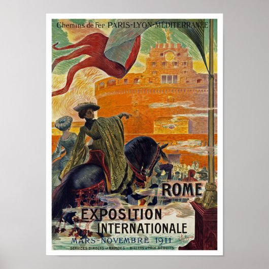 Rome ~ Exposition Internationale 1911 Poster (Voorkant)