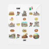 Rome Fleece Deken (Voorkant)