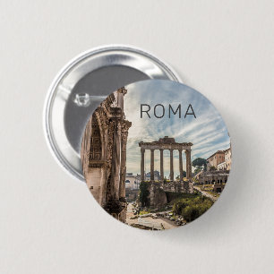 Rome Forum Romanum Italië Holiday Souvenir Ronde Button 5,7 Cm