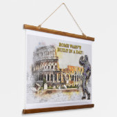 Rome Gebouwd Lichaamsbouwer Werkontwerp Hangend Wandkleed (Gebogen)