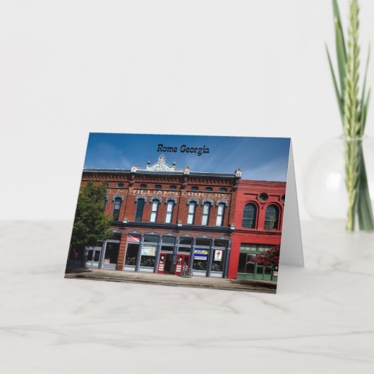 Rome, Georgia Kaart (Voorkant)