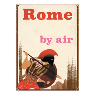 Rome Gladiator vliegtuigposter Foto Afdruk